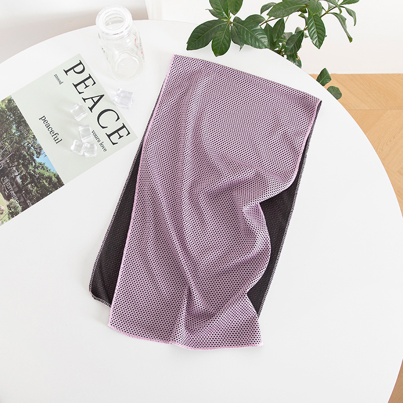 Cross-border sports cold-sensing quick-dry towels wholesale wristbands sweat-absorbent cooling towels outdoor running fitness sweat-wipe cooling towels - 13