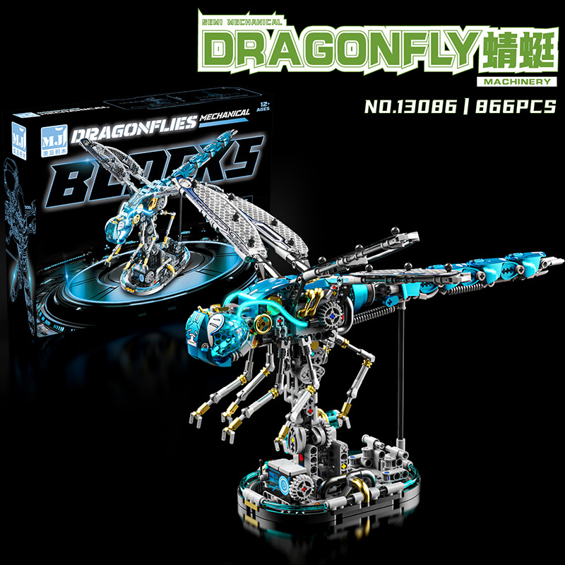 Luminous Semi-Mechanical Whale Building Block Set, Lego Compatible