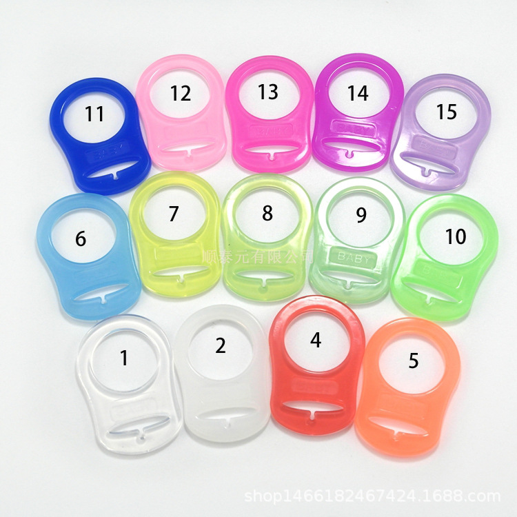 Silicone Ring Clip for MAM Pacifier Chain, Hole-Free - 1