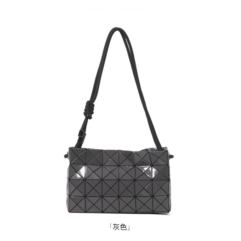 Zhai San Yi Sheng Tofu Bag 2024 Neues Modell Geometrisches Rautenmuster Kordelzugbeutel Modische und minimalistische Umhängetasche mit Tragegriff - 12