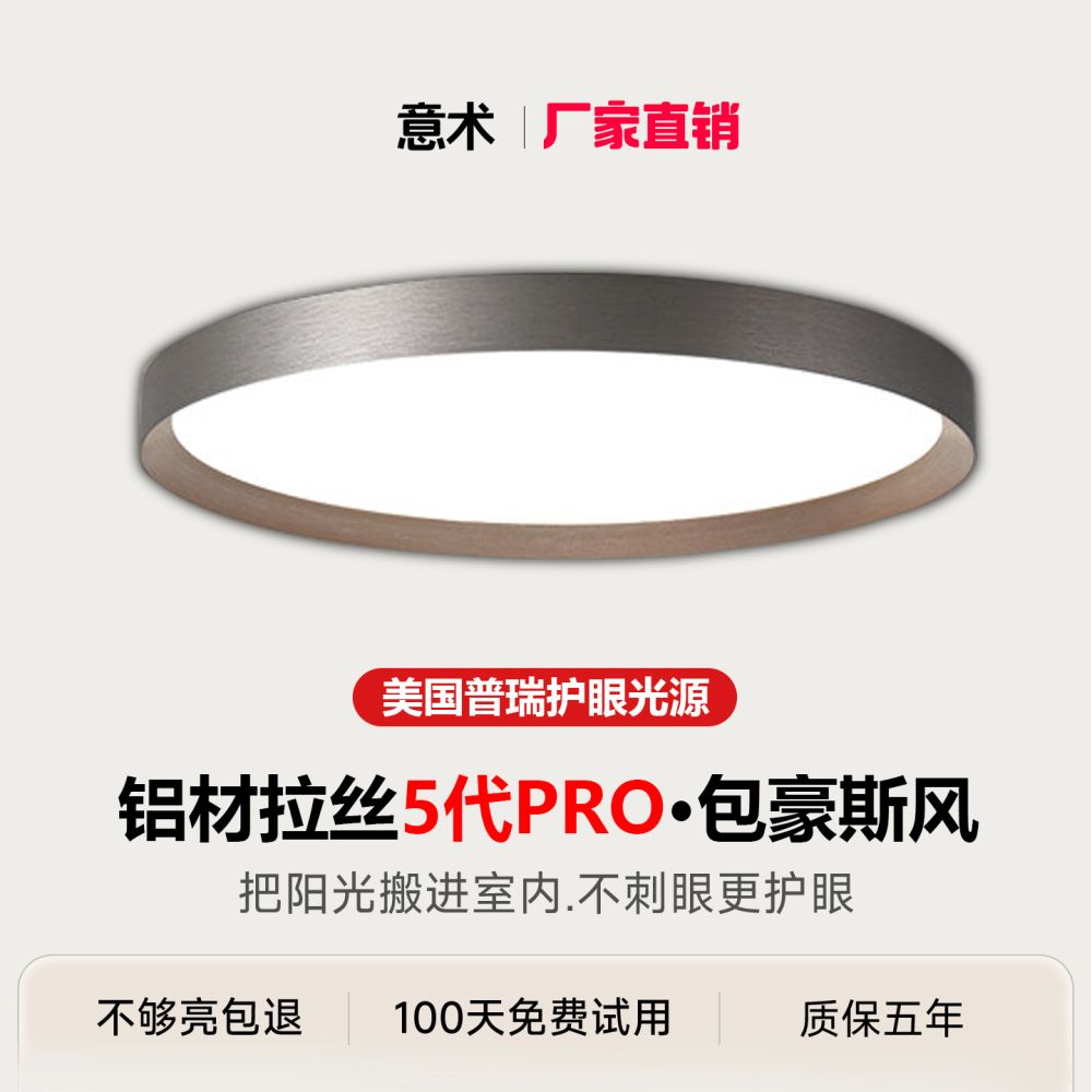Ultra-Thin All-Aluminum Modern Bedroom Ceiling Light