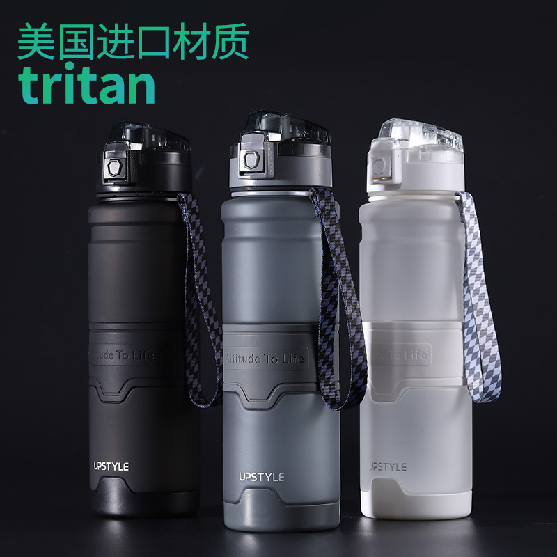 upstyle悠家良品 Tritan Material Large Capacity Portable Shockproof Fitness Sports Water Bottle Plastic Cup - 3