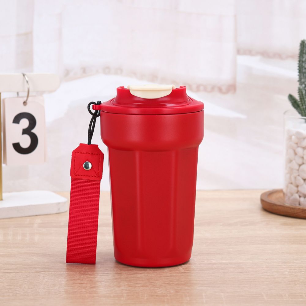 Neue sechseckige Kaffeetasse aus 316er Edelstahl mit trendigem Griff, isolierter Becher, hochwertiger Bürogeschenk-Wasserbehälter im Großhandel. - 9