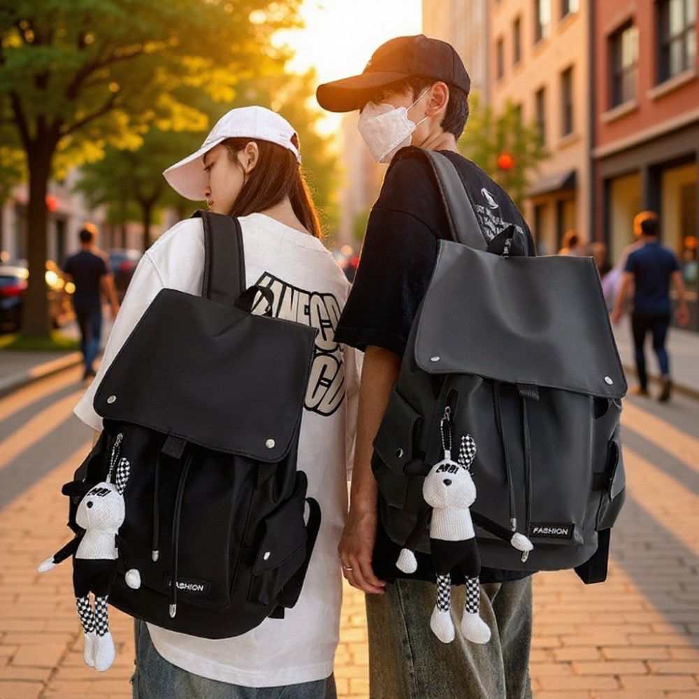 New Large Capacity Casual Backpack Women's Japanese Style Student School Bag Cross-Border Backpack Customizable - 1