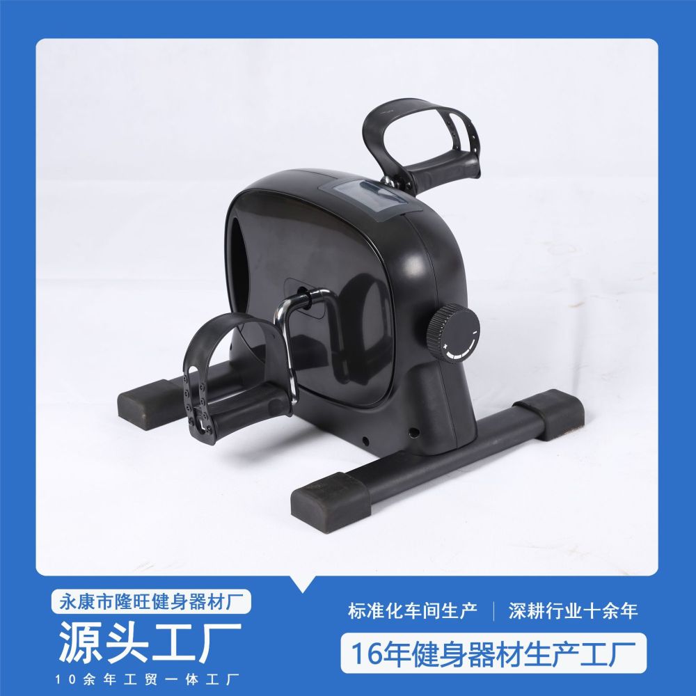 Mini Indoor Exercise Bike, Upper and Lower Limb Trainer, Black