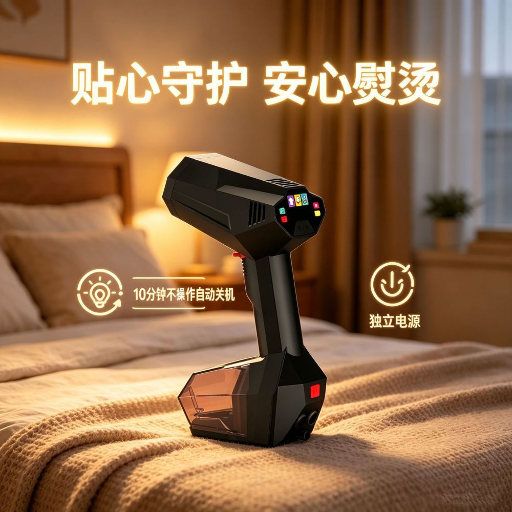 Taşınabilir handheld buhar ütüsü, seyahat, yapışkanlı uç