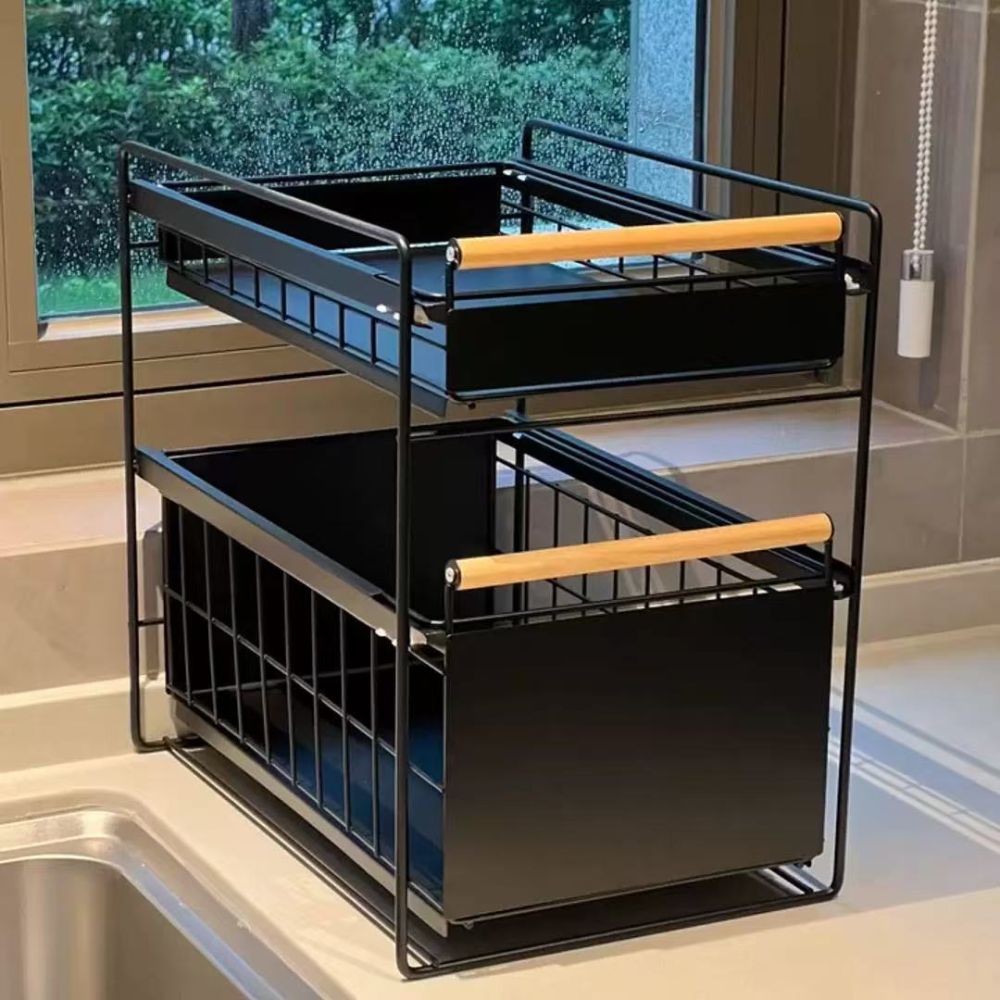 Unterschrank-Organizer Küchenspüle ausziehbar mehrschichtig - 1