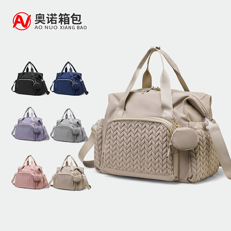 Büyük Kapasiteli Çift Omuz Sırt Çantası Bebek Arabası Asılı Çantası Multifoksiyonel Anne Bebek Çıkış Moda Anne Çantası Sınır Ötesi Anne Çantası
