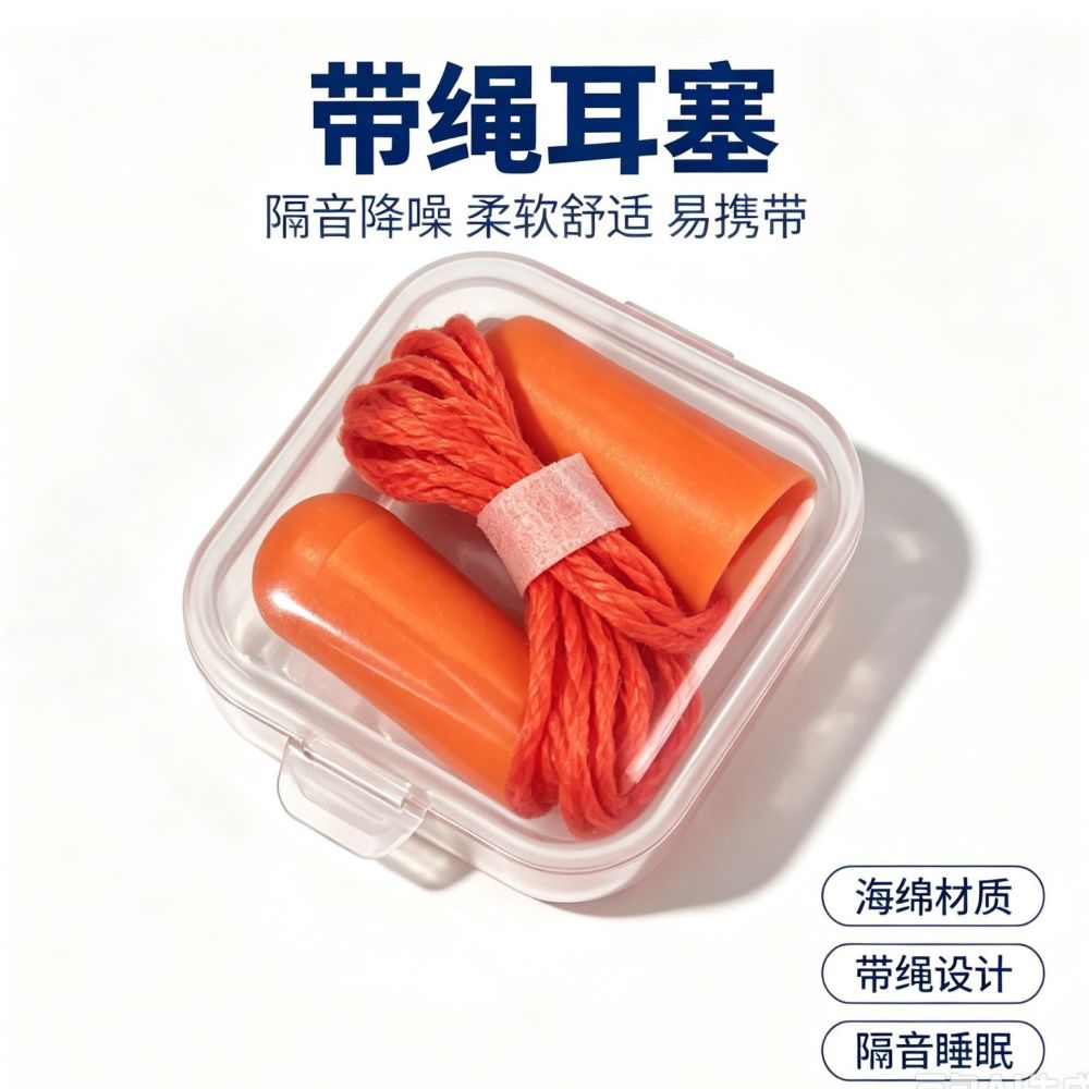 Corded Earplugs Foam Earplugs Noise Reduction Earplugs Soundproof Earplugs Sleep Earplugs Strong Sound Insulation Earplugs