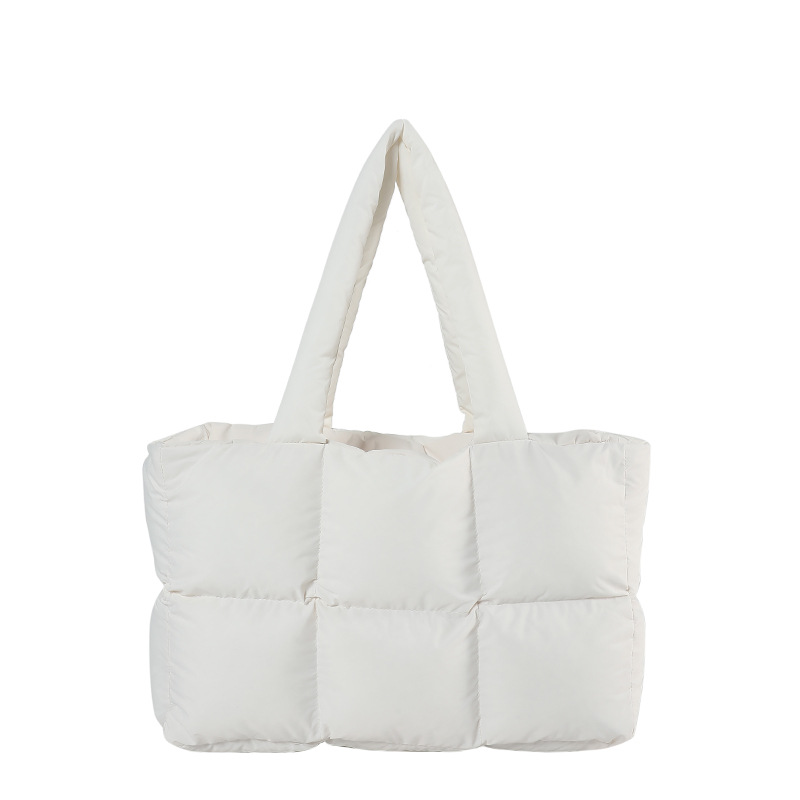 Cross-border wholesale bags, large capacity soft puffed bags, shoulder strap puffed jacket bags, cloud pattern crossbody bags. - 6