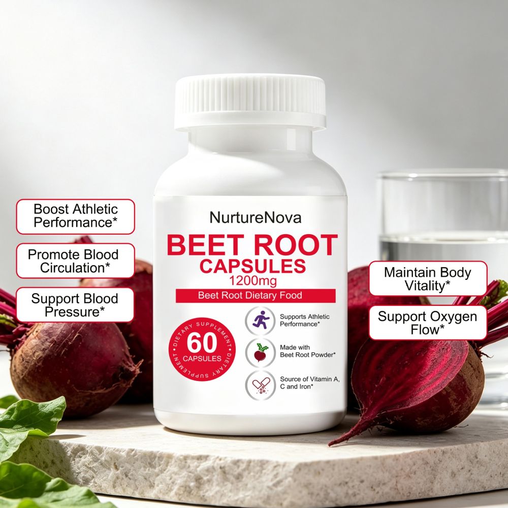 Cross-border supply factory beetroot capsules Beet root Capsules 60 pcs in stock source factory