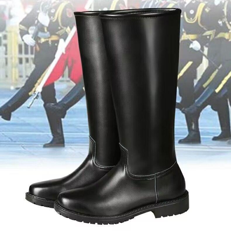 Herren-Hochstiefel aus Leder, Herbst und Winter