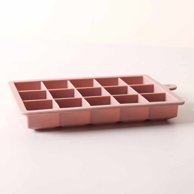 Wholesale 15-compartment ice box with lid, food-grade ice cube mold for home use, 24-compartment square ice cube mold, silicone ice cube mold - 8