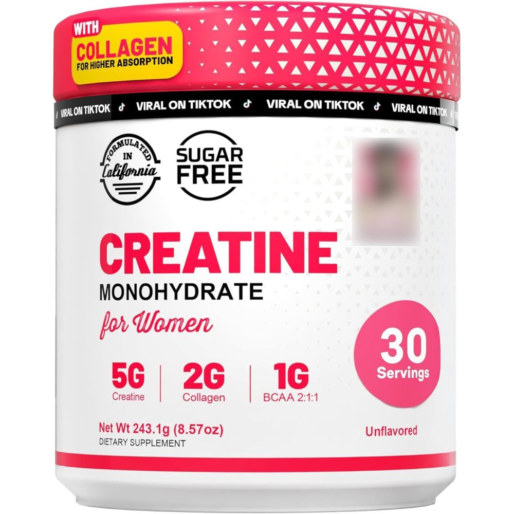 TK跨境Creatine power肌酸粉一水合物优化女性提臀运动健身肌酸