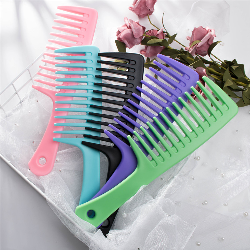 Wide-Tooth Detangling Comb for Curly Hair
