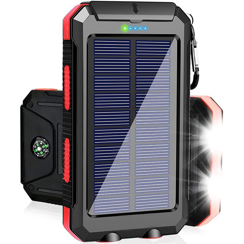 Miyi Grenzüberschreitender Außenhandel Amazon Bestseller Outdoor Solarenergie Powerbank 20000mah wasserdicht Kompass Stromversorgung - 10