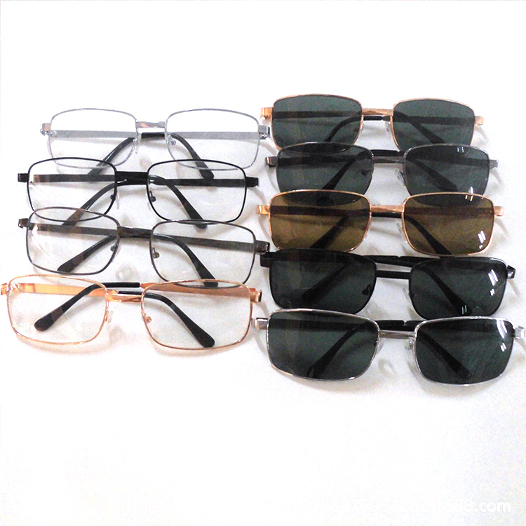 Manufacturer's ready-stock new high-resolution glass sunglasses fashion men and women sunglasses glass eyewear K-801