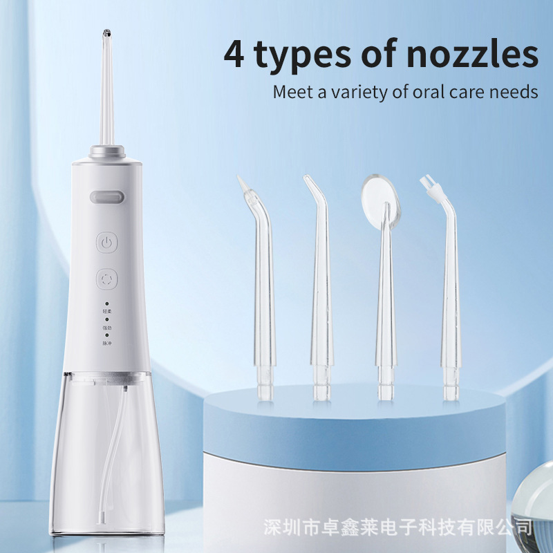 新款冲牙器电动口腔洗牙器便携式充电洁牙器商用旅行大水箱水牙线 - 1