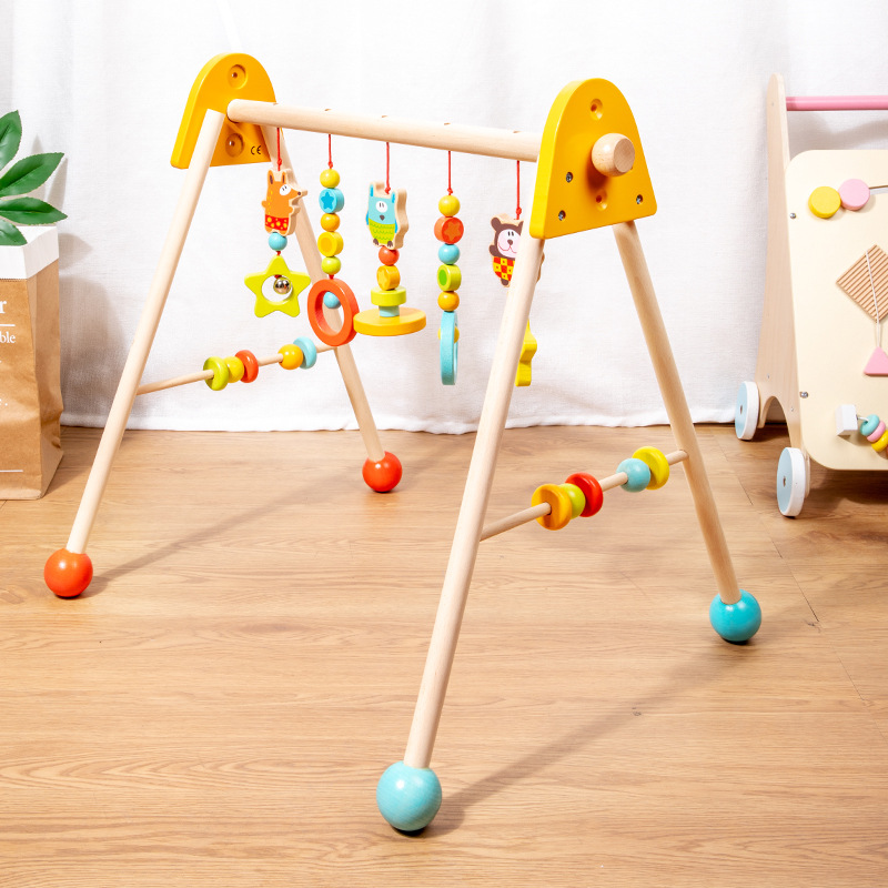 Holz-Babyspielbogen mit Hängeringen