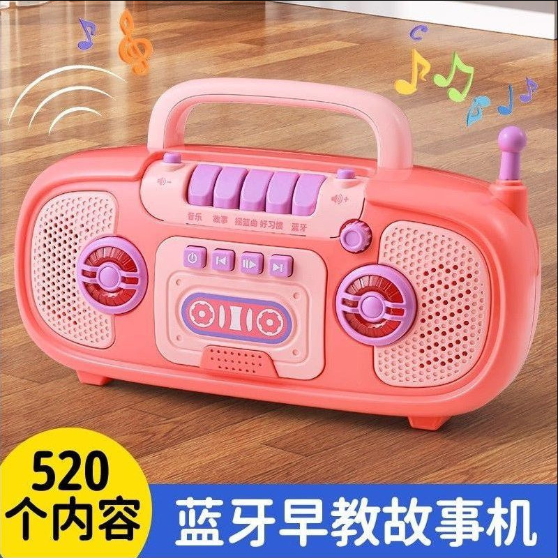 Çapraz Sınır Çok İşlevli Çocuk Erken Eğitim Radyosu Eğitici Müzik Hikaye Makinesi Bebek Öğrenme Oyuncağı Toptan