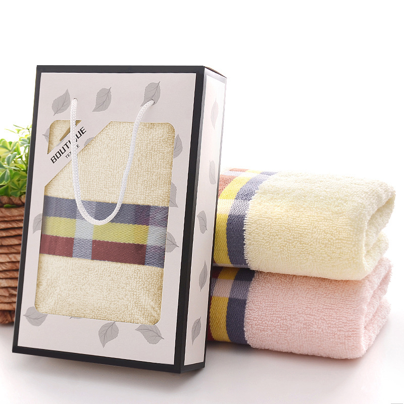 Pure Cotton Towel Set Absorbent Face Towel
