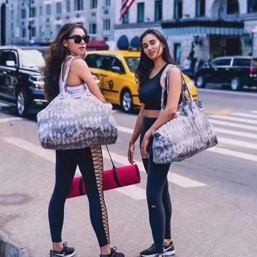 Yoga çantası, fitness çantası, kanvas çanta, açık hava spor çantası, büyük kapasiteli portatif omuz çantası, alo kamuflaj çantası - 4