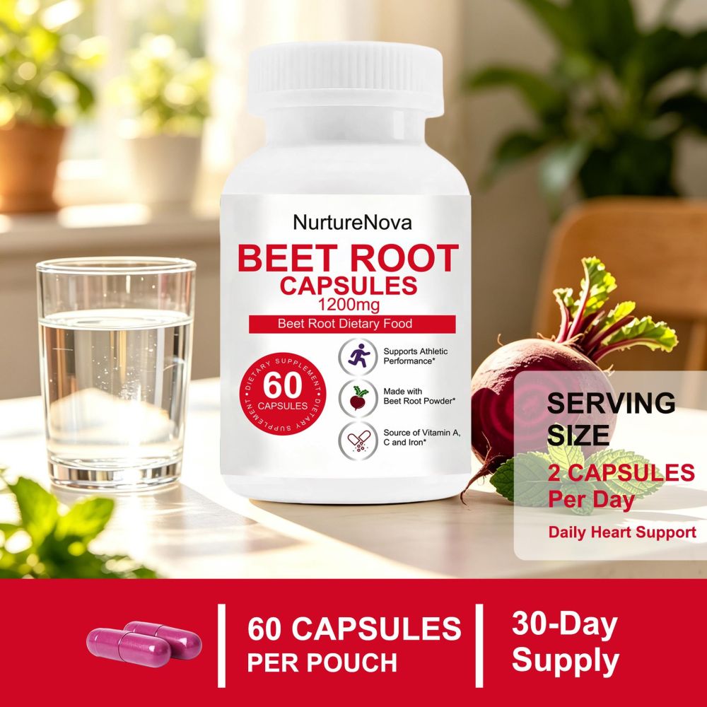 Cross-border supply factory beetroot capsules Beet root Capsules 60 pcs in stock source factory