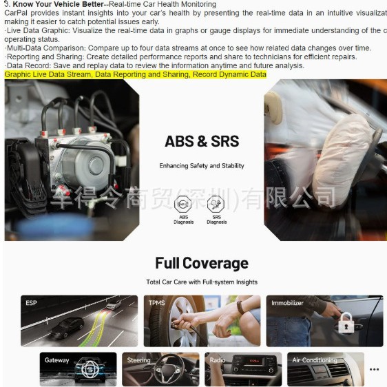 TOPDON Carpal OBD2 Araç Tarayıcı Tüm Sistem Teşhis Cihazı Yurt Dışı