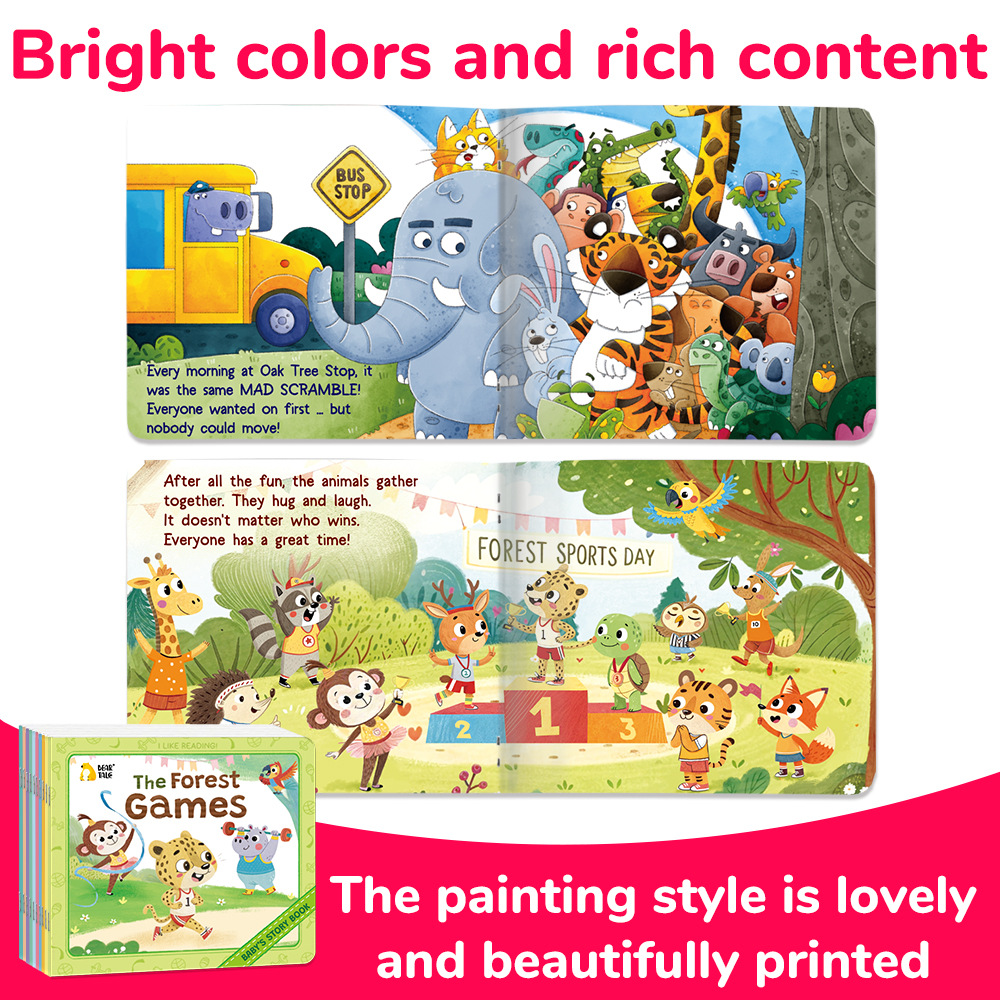 Cross-border Bestseller Small Picture Book 10-Book Set Children's Early Education Enlightenment Picture Books Kindergarten Baby Story Books Wholesale