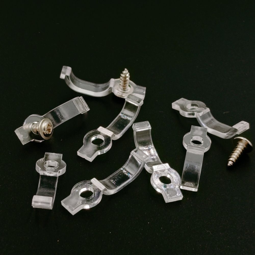 LED-Platinengehäuse Silikon-Lampenclip für 8, 10, 12 mm, transparent