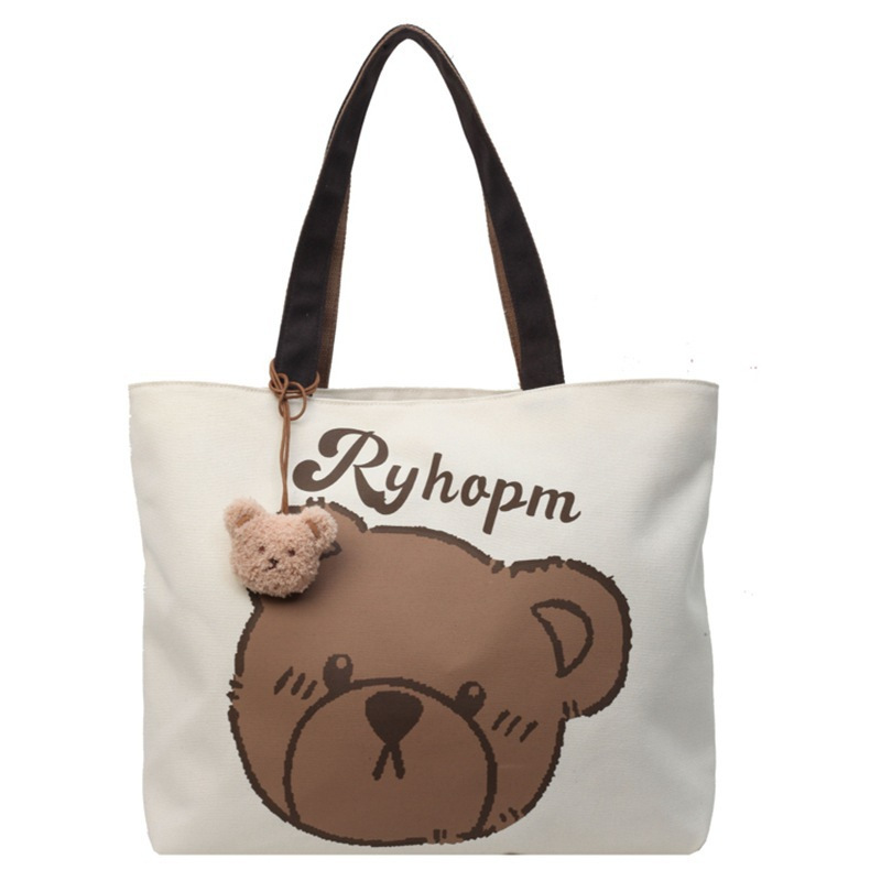 Arbeitstasche mit Reißverschluss, Japanischer Anime-Stil, große Kapazität Schülertasche, vielseitige Segeltuch-Tasche, Handtasche. - 6