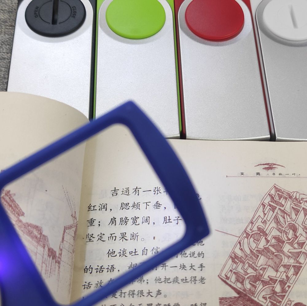 Handheld cross-border magnifier for the elderly to read newspapers, student lab equipment, acrylic mirror, office learning stationery supplies