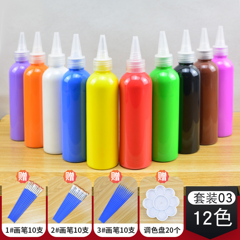 Akrilik Boya 200 ml 22 Renk Seti DIY
