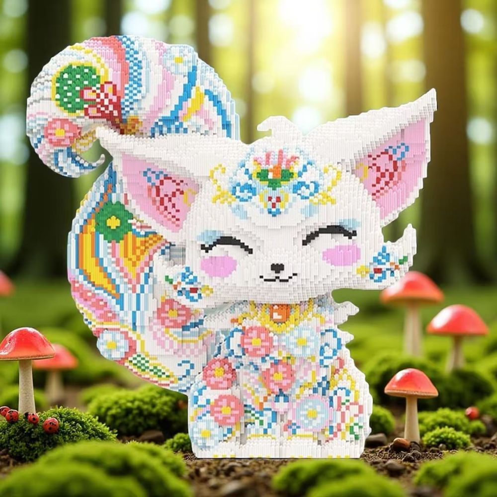 Nine-Tailed Fox Educational Building Blocks, Gift Box