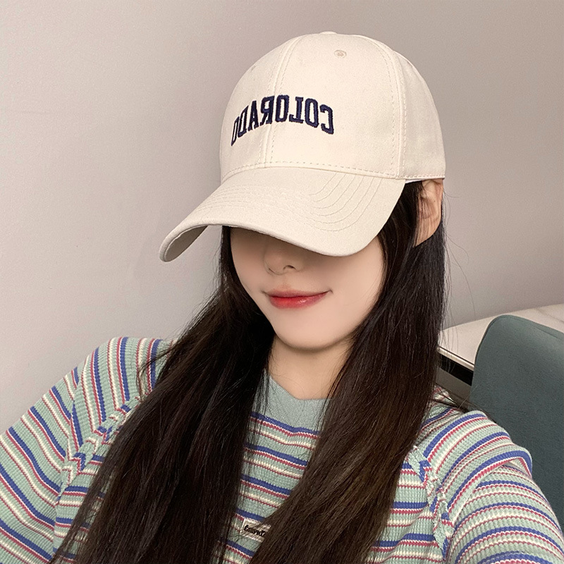 Koreanischer Trend Freizeit Baseballkappe hochwertige Buchstaben Gesicht-schmeichelnd Ente Zungenmütze Herren Frühling Sommer UV-Schutz Sonnenhut - 13