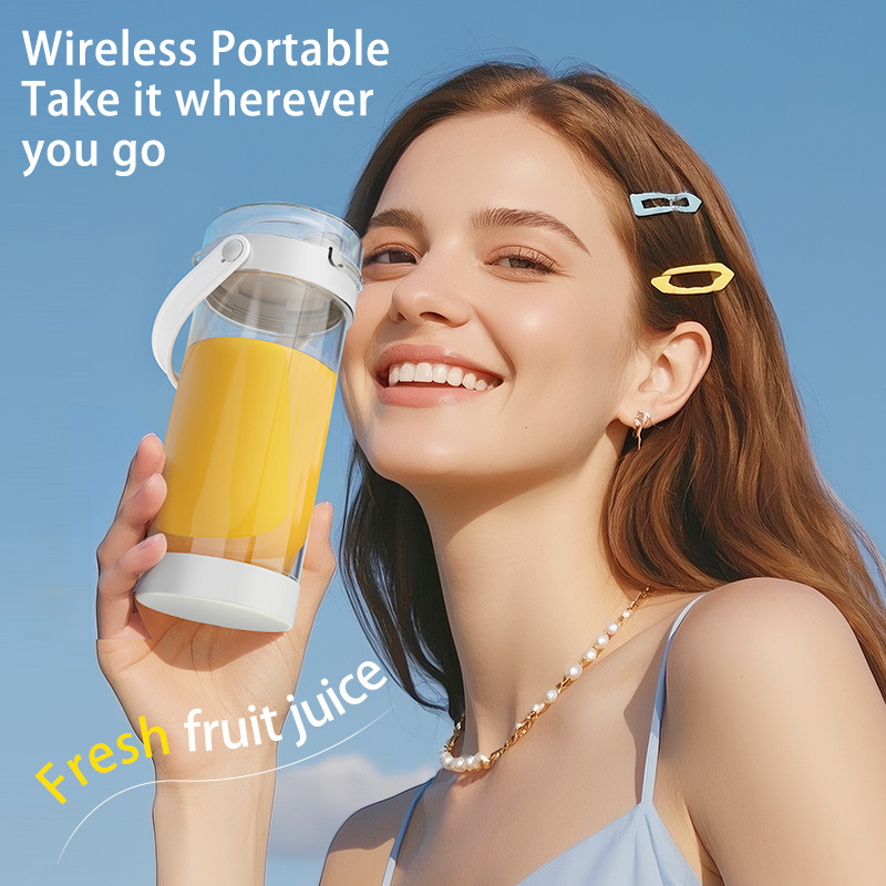 Tragbarer Entsafter, aufladbar, kabellos, Mini-Elektro, frischer Saft