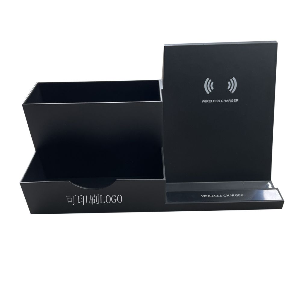 Multifunktionaler Stifthalter Telefon kabelloses Ladegerät 15W Schnellladetelefon Halter Aufbewahrungsbox Ladestation