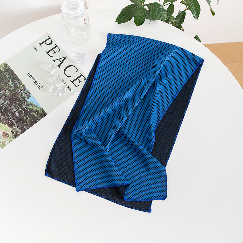Cross-border sports cold-sensing quick-dry towels wholesale wristbands sweat-absorbent cooling towels outdoor running fitness sweat-wipe cooling towels - 8