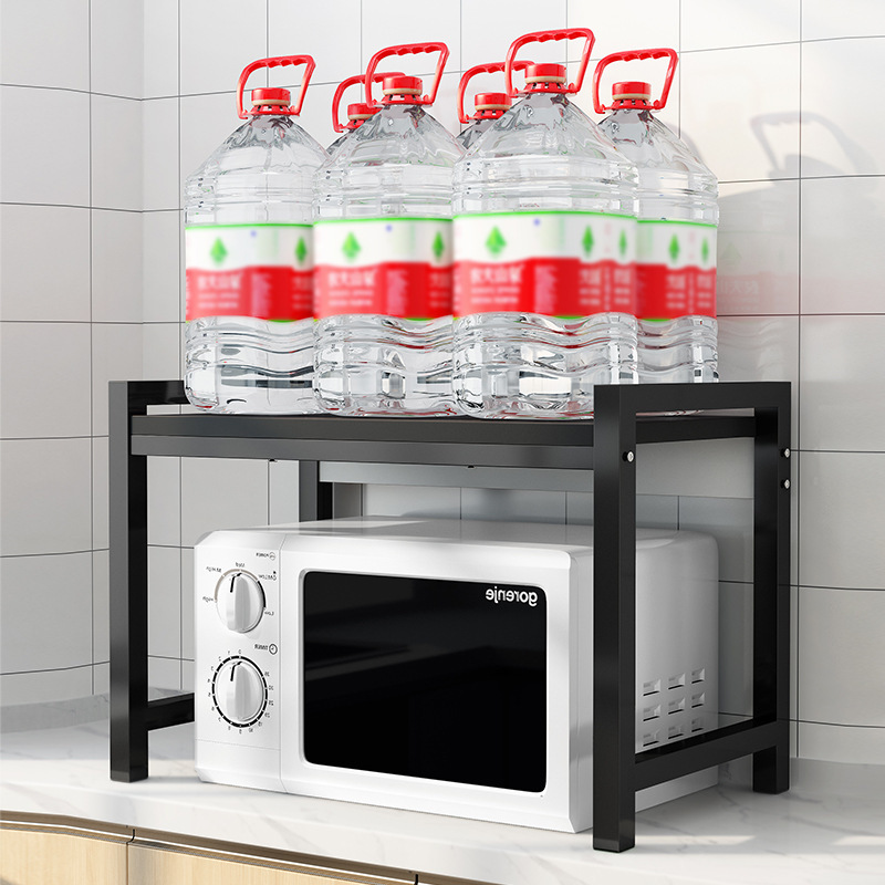 Kitchen storage rack microwave oven rack three-tier home storage rack countertop desktop oven rack spice storage rack - 5
