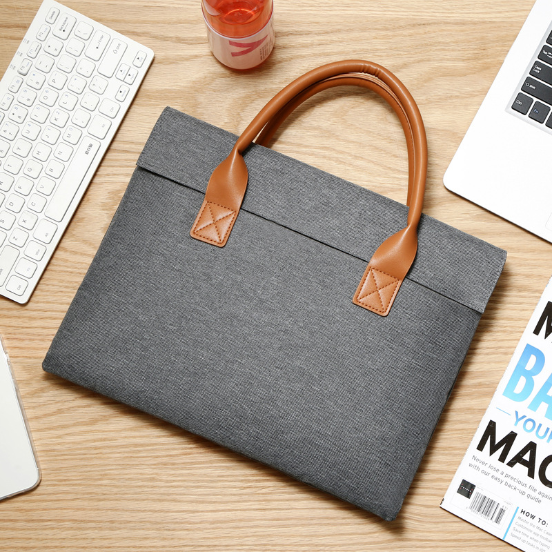 Sınır ötesi yeni moda laptop çantası iş 15.6 laptop çantası hafif ve sade erkek evrak çantası