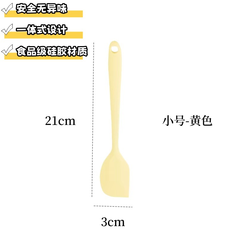 Ev hepsi bir arada yüksek sıcaklığa dayanıklı gıda sınıfı silikon yumuşak kazıyıcı pişirme krem ​​kürek spatula karıştırma kazıyıcı aracı - 10