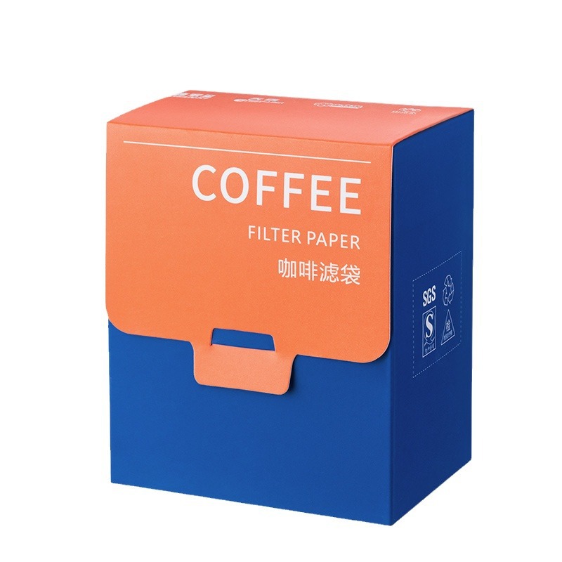 Food-grade drip coffee filter paper, portable drip-type handmade brewing filter cup, single-use drip coffee filter bags wholesale