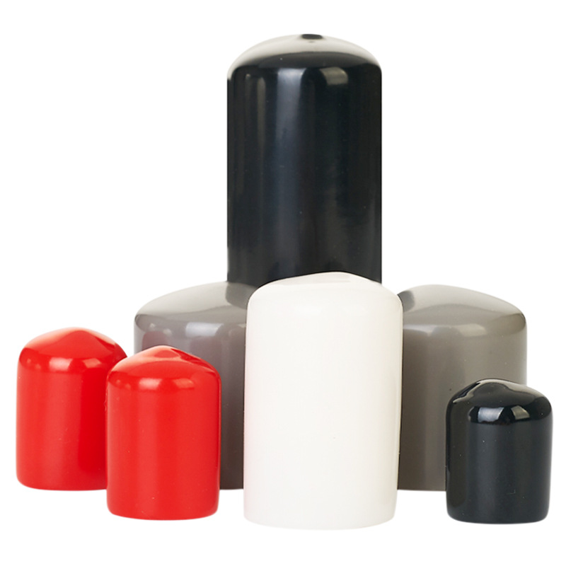 PVC kauçuk dış dişli koruyucu kılıf plastik koruyucu kapak vidalı kapak toz geçirmez muhafaza fişi yalıtım kauçuk kapak tüp kapağı
