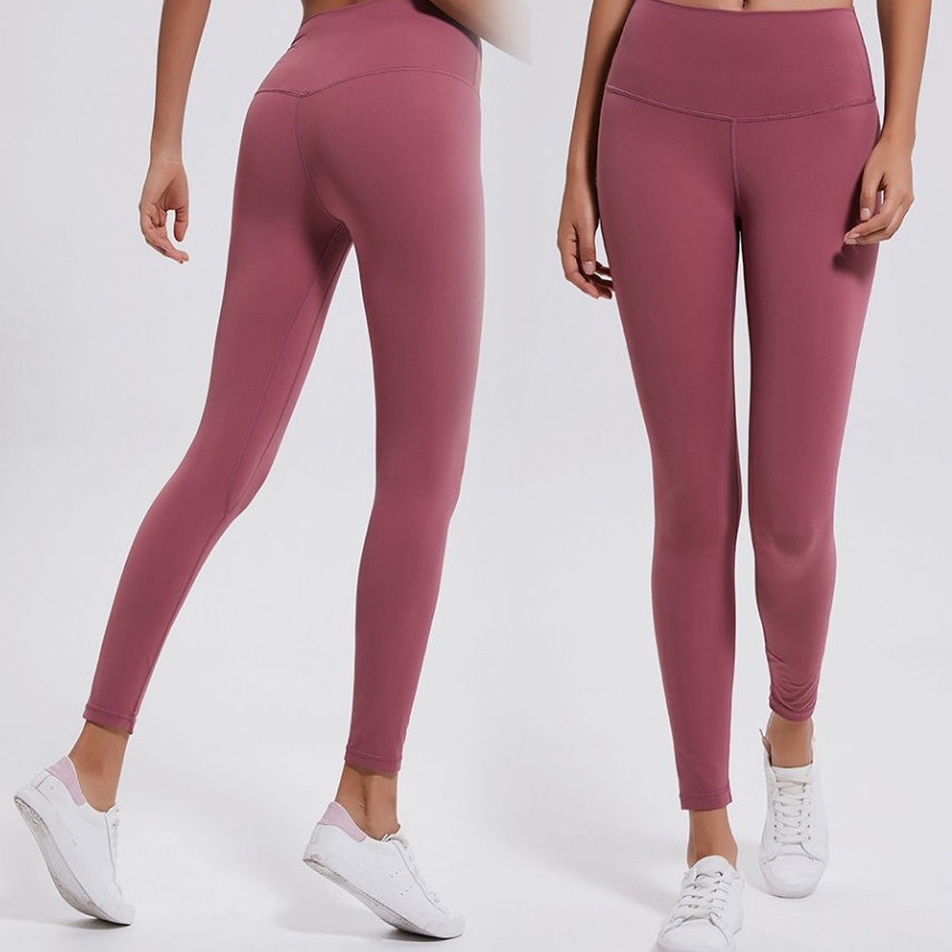 Nude Feel Yoga Pants Women Tight Long Pants Running Fitness Pants Quick-Dry Stretch Sports High-Waist Dance Pants Athletic Trendy