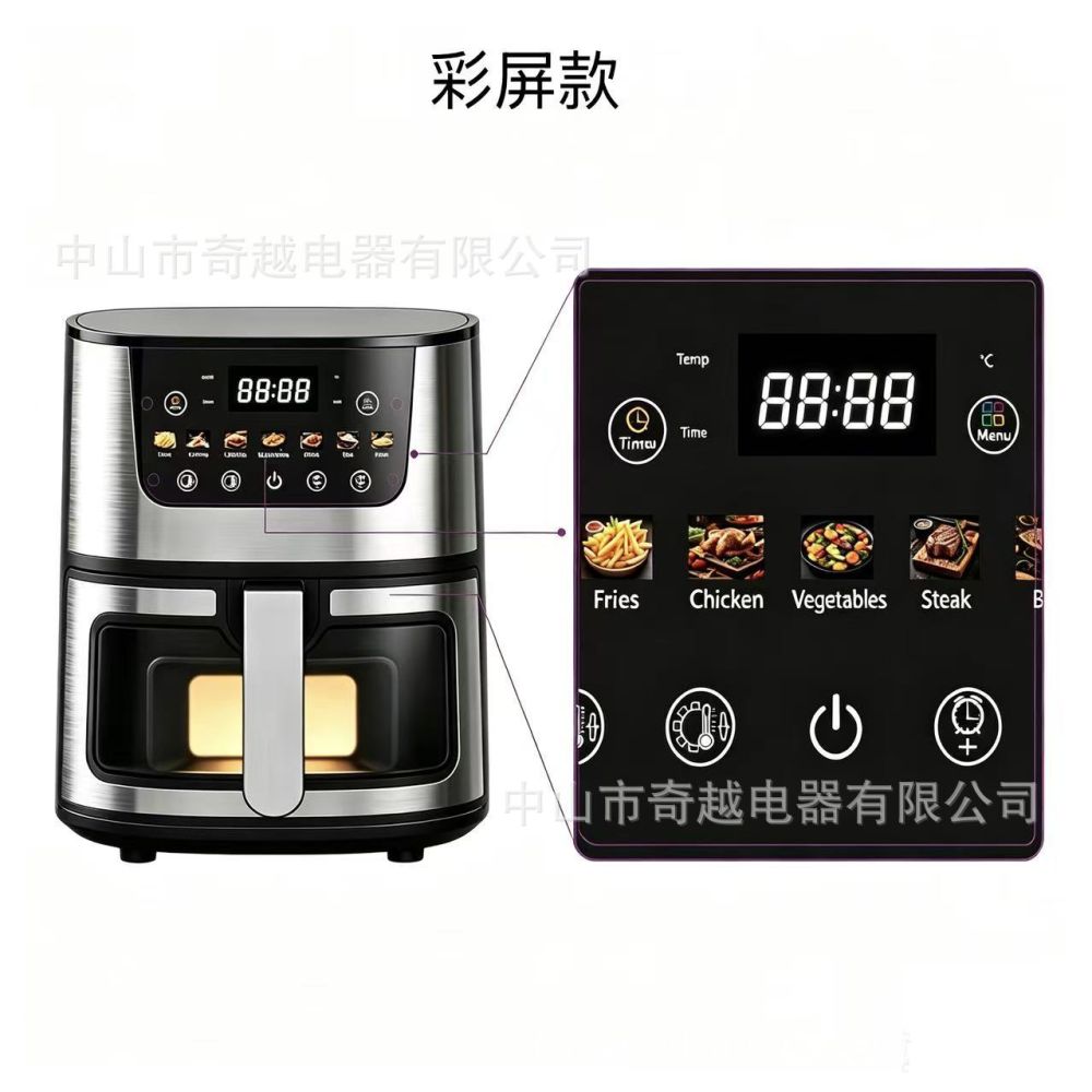Cross-border Exclusive airfryer 12L Visible Air Fryer Large Capacity Stainless Steel Multifunctional US Specification 110V - 12