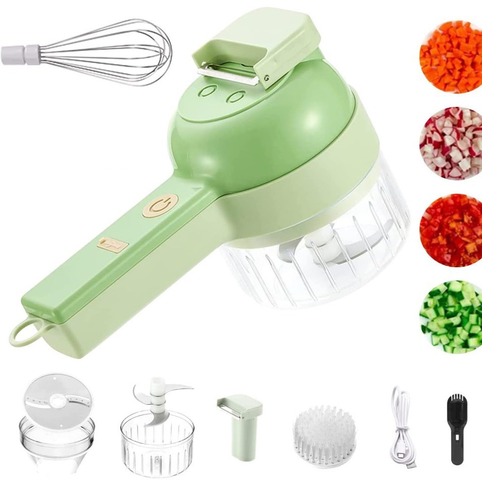 Gatling vegetable cutter new multifunctional home slicing tool storm electric garlic press hand-type kitchen robot. - 11