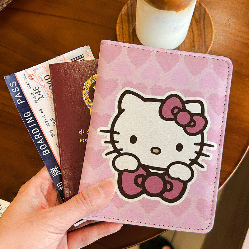Sanrio Hello Kitty pasaport ve kart tutucu - 1