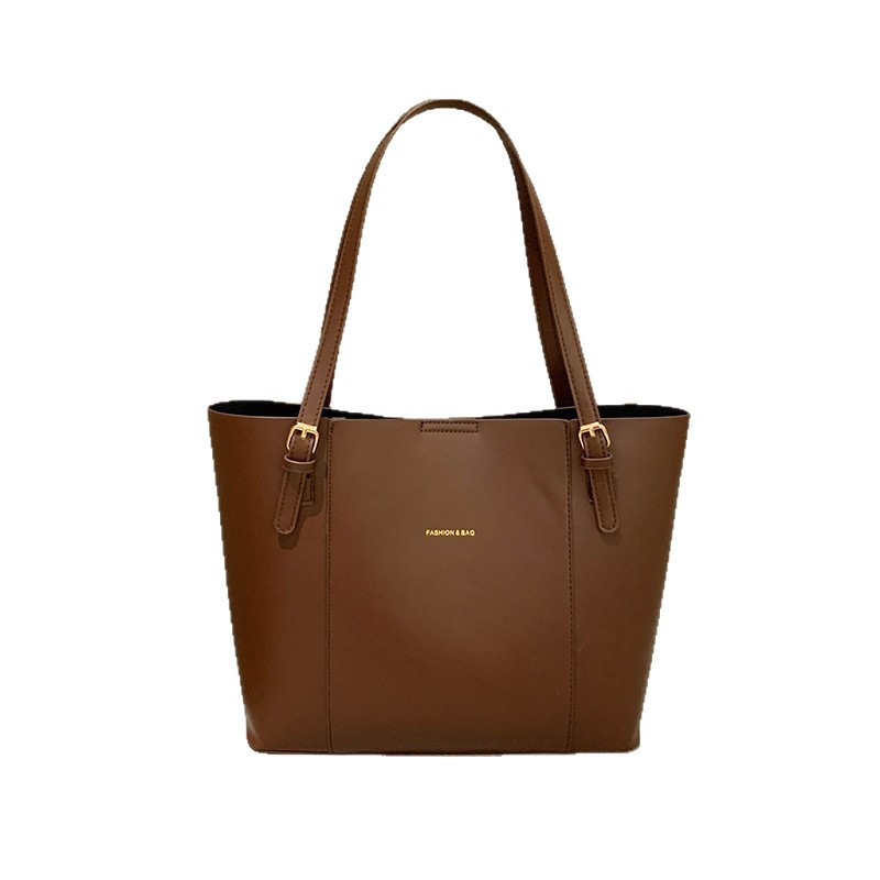 Carefully Selected Women's Shoulder Bag Large Atmospheric Commute Tote Bag Women's 2025 New Style Elegant Large Capacity Single Shoulder Hand Carry PU Tote Bag - 5