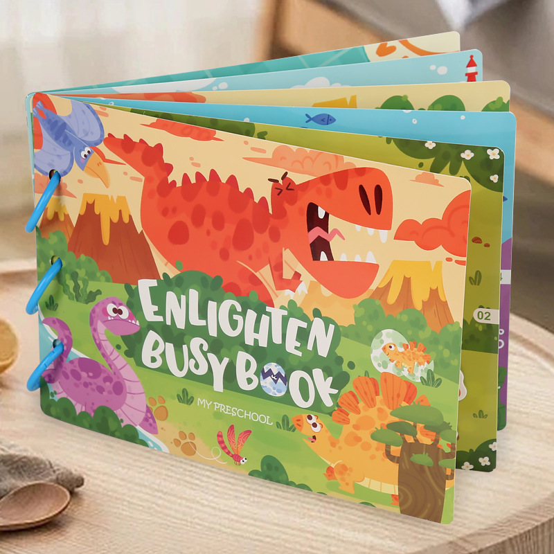 Kinder-Stille-Buch, abreißbare Sticker-Beschäftigungsbuch, Eltern-Kind-Interaktives Spielz