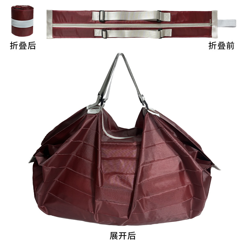 Manufacturer Custom New Large Capacity Waterproof Foldable Shopping Bag Portable Storage Bag Accordion Pleated Handle Bag - 10